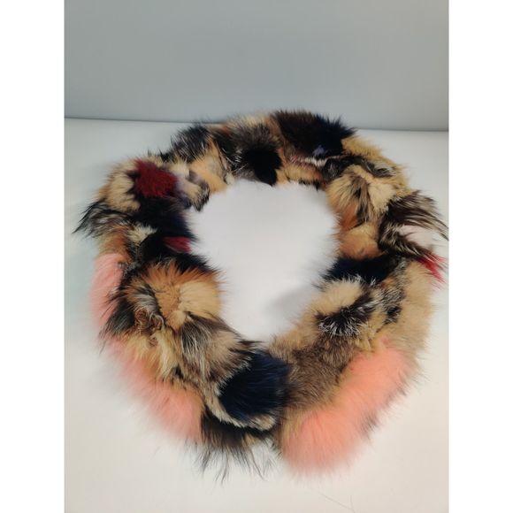 BNWOT Multicolor Fox Fur Scarf/Infinity Scarf Made by Befur on Etsy - Picture 3 of 16